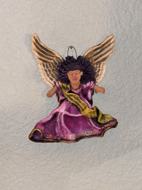 Christmas Tree Ornament, Angel Christmas Decorations, Angel Ornament Home Decor, Original Handmade Angel Art from Oaxaca Mexico