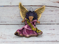 Christmas Tree Ornament, Angel Christmas Decorations, Angel Ornament Home Decor, Original Handmade Angel Art from Oaxaca Mexico
