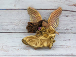 Christmas Tree Ornament, Angel Christmas Decorations, Angel Ornament Home Decor, Original Handmade Angel Art from Oaxaca Mexico