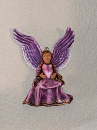 Christmas Tree Ornament, Pregnant Angel Christmas Decorations, Angel Ornament Home Decor, Original Handmade Angel Art from Oaxaca Mexico
