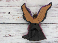 Christmas Tree Ornament, Pregnant Angel Christmas Decorations, Angel Ornament Home Decor, Original Handmade Angel Art from Oaxaca Mexico