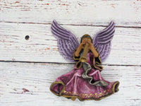 Christmas Tree Ornament, Angel with Trumpet Christmas Decorations, Angel Ornament Home Decor, Original Handmade Angel Art from Oaxaca Mexico