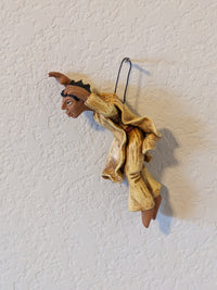Christmas Tree Ornament, Happy Newlyweds Christmas Decorations, Home Decor, Original Handmade Angel Art from Oaxaca Mexico, Pair
