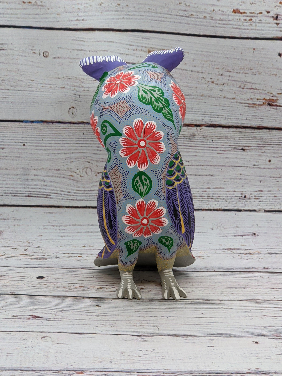 Owl Alebrije Figurine, Handmade Home Decor, Folk Art from Oaxaca Mexico, Original Wood Sculpture, Carved Animals, Unique Gifts, Owl Statue