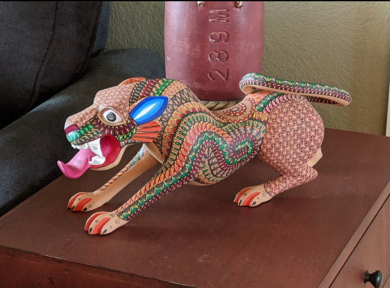 Huichol Art Jaguar Figurine