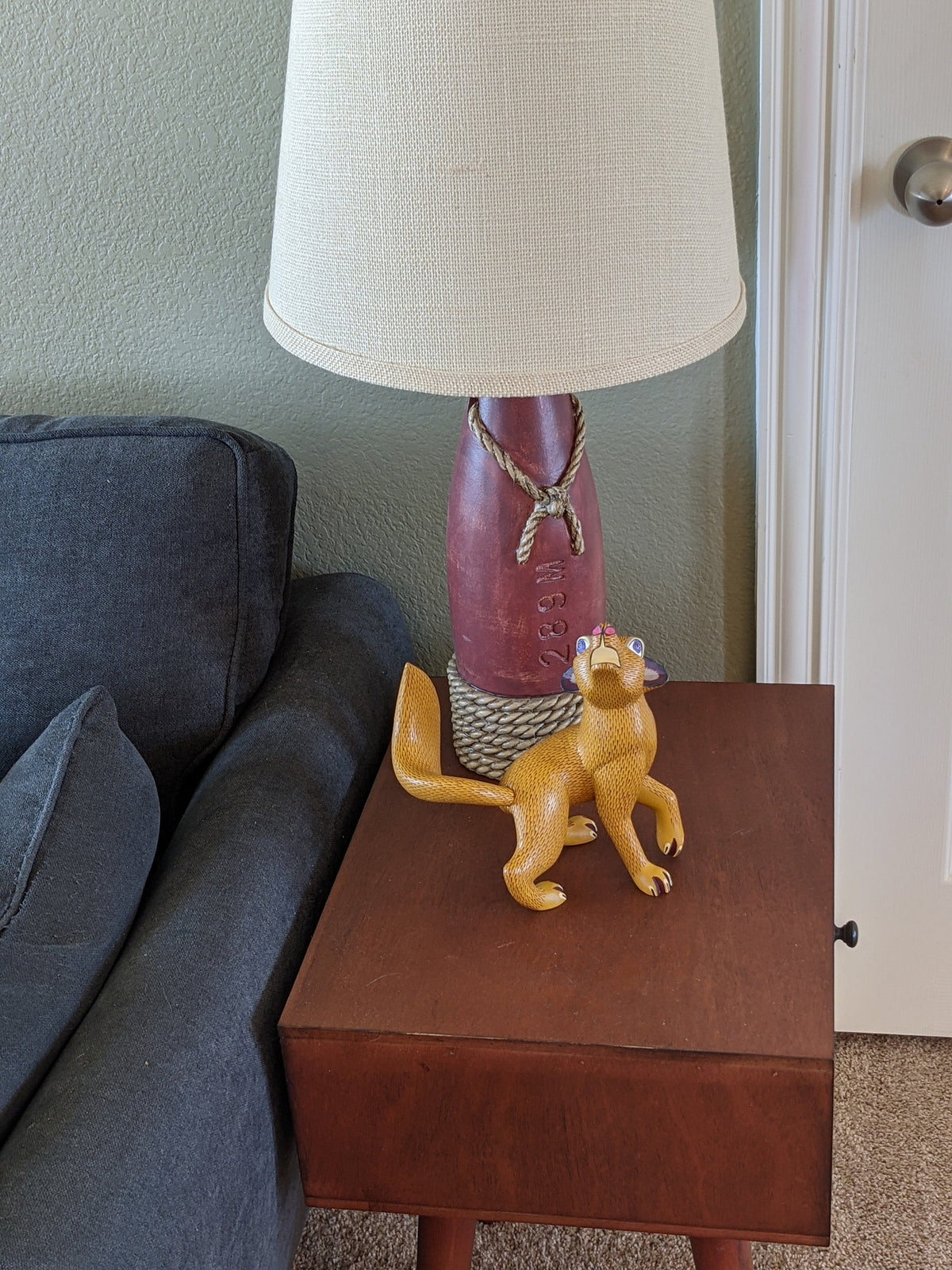 Dog Alebrije, Oaxaca Mexico Folk Art, Handmade Home Decor, Original Wood Sculpture, Carved Animal, Unique Gift, Genuine Original