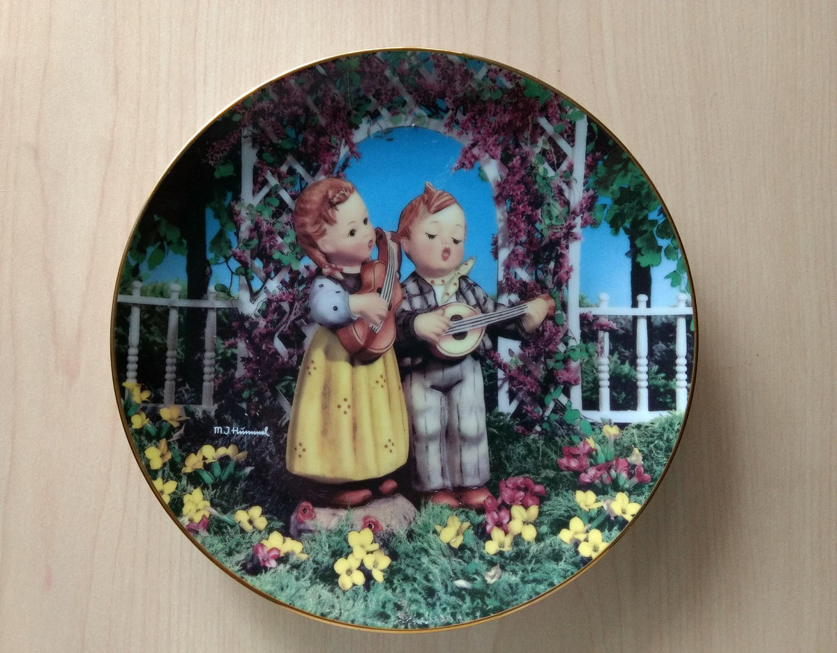 Collector Plate, Vintage Limited Edition - Little Musicians - Danbury Mint 1991 Collectible Plate Home Decor