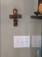 Handmade Cross, Christian Cross Wall Decor, Mexico Wall Art, Cross Home Decor, Cross Decorations, Religious Cross