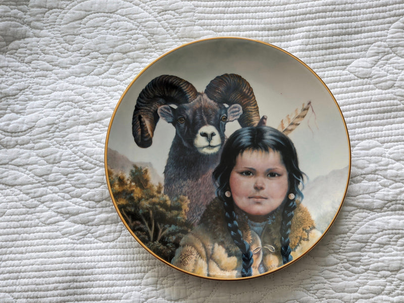 Collector Plate, Vintage “Noble Companions” 1986 by Perillo