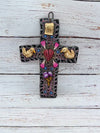 Handmade Christian Cross Wall Art, Mexico Folk Art, Cross Wall Decor, Cross Home Decor, Cross Decorations, Religious Cross