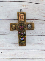 Handmade Cross, Christian Cross Wall Decor, Mexico Wall Art, Cross Home Decor, Cross Decorations, Religious Cross