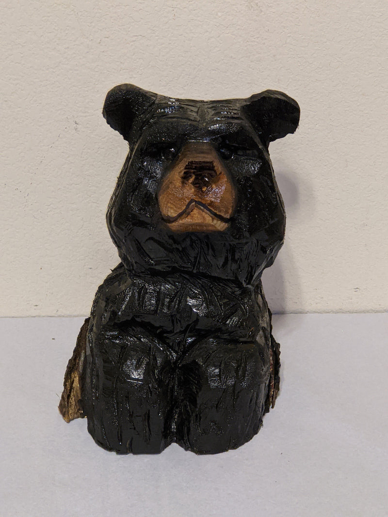 Bear Statue, Black Bear Wall Art, Bear Decor, Chainsaw Art, Carved Bear Statue, Bear Decorations, Bear Figurines, Outdoor Garden Statue