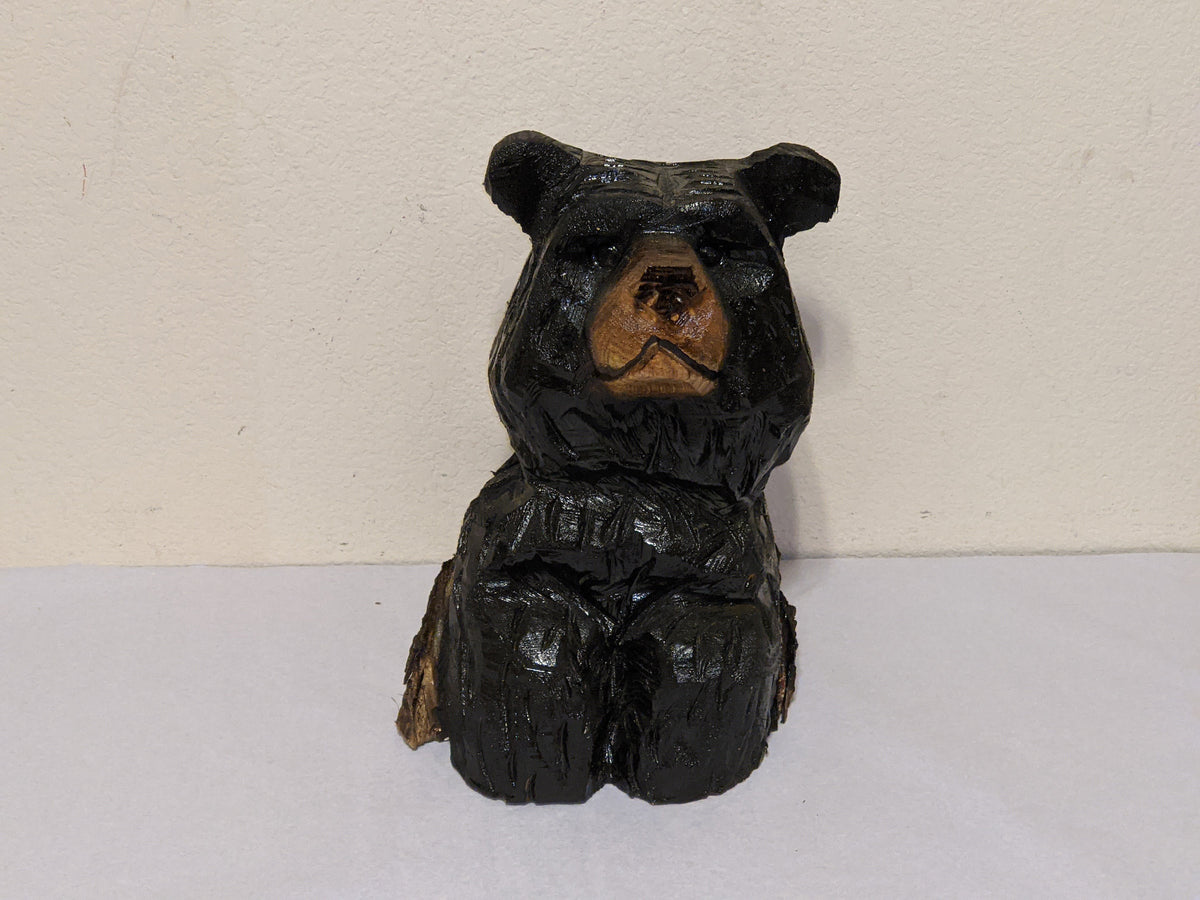 Bear Statue, Black Bear Wall Art, Bear Decor, Chainsaw Art, Carved Bear Statue, Bear Decorations, Bear Figurines, Outdoor Garden Statue