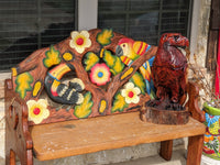 Golden Eagle Statue, Hand Carved Eagle Art, Yard & Home Decor, Chainsaw Art, Carved Eagle Statue, Outdoor Garden Statue