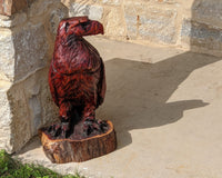 Golden Eagle Statue, Hand Carved Eagle Art, Yard & Home Decor, Chainsaw Art, Carved Eagle Statue, Outdoor Garden Statue