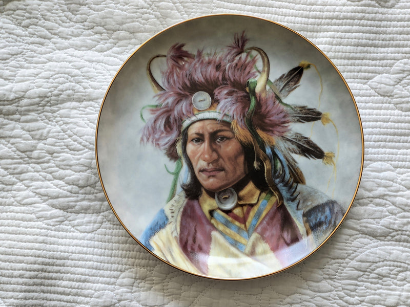 Collector Plate, Vintage “Dignity of the Nez Perce” 1991 by Perillo