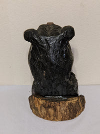Bear Statue, Black Bear Wall Art, Bear Decor, Chainsaw Art, Carved Bear Statue, Bear Decorations, Bear Figurines, Outdoor Garden Statue