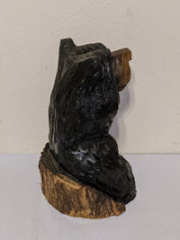Bear Statue, Black Bear Wall Art, Bear Decor, Chainsaw Art, Carved Bear Statue, Bear Decorations, Bear Figurines, Outdoor Garden Statue