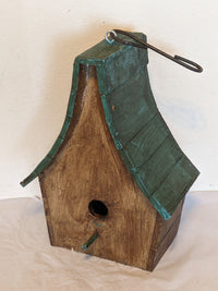 Wooden Birdhouse, Asian Style Roof, Outdoor or Indoor Decor, Decorative Birdhouse Decor, Handmade in Mexico, Unique