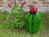 Cactus Garden Decor, Metal Cactus Decoration for Yard or Home, Hand Painted Lifelike Young Saguaro Cactus Yard Art, Mexican Folk Art