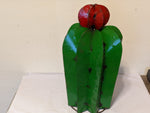 Cactus Garden Decor, Metal Cactus Decoration for Yard or Home, Hand Painted Lifelike Young Saguaro Cactus Yard Art, Mexican Folk Art