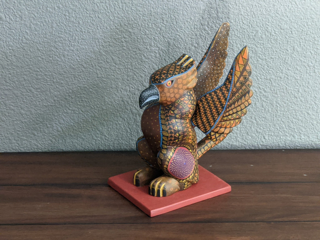 Fusion Alebrije Figurine, Handmade Home Decor, Folk Art from Oaxaca Mexico, Original Wood Sculpture, Unique Fusion Statue Gift