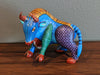 Bull Alebrije Figurine, Handmade Home Decor, Folk Art from Oaxaca Mexico, Original Wood Sculpture, Carved Animals, Unique Bull Statue Gift