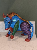 Bull Alebrije Figurine, Handmade Home Decor, Folk Art from Oaxaca Mexico, Original Wood Sculpture, Carved Animals, Unique Bull Statue Gift