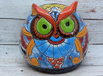 Owl Flower Pot, Talavera Ceramic Planter, Handmade  Pottery, Outdoor Garden Decor, Indoor Planter Home Decor, Cute Owl Gifts