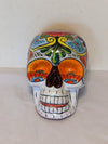 Skull Decor, Talavera Pottery, Skull Decorations, Halloween Party Decor, Skull Art, Ceramic Skull, Decorative Skull Head, Large Size