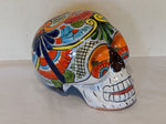 Skull Decor, Talavera Pottery, Skull Decorations, Halloween Party Decor, Skull Art, Ceramic Skull, Decorative Skull Head, Large Size