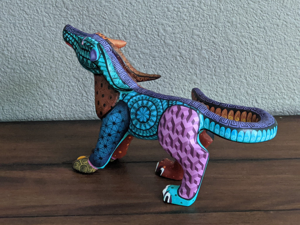 Fusion Alebrije Figurine, Handmade Home Decor, Folk Art from Oaxaca Mexico, Original Wood Sculpture, Unique Fusion Statue Gift