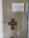 Handmade Christian Cross, Religous Home Decor, Mexican Folk Art, Oaxaca Cross Decor, Cross Decoration Wall Art