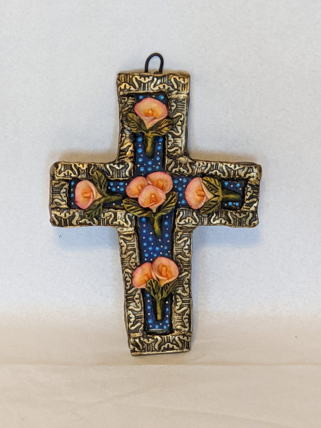 Handmade Christian Cross, Religous Home Decor, Mexican Folk Art, Oaxaca Cross Decor, Cross Decoration Wall Art