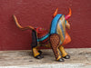 Bull Alebrije, Oaxaca Mexico Folk Art, Handmade Home Decor, Original Wood Sculpture, Carved Animal, Unique Gift, Genuine Original