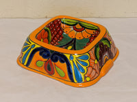 Ceramic Dog Dish, Talavera Pottery, Gorgeous Pet Food Bowl, Mexican Dog Bowl, Hand Painted Dog Lover Home Decor or Gift, Medium Sized Dogs