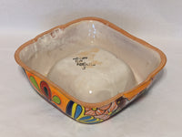 Ceramic Dog Dish, Talavera Pottery, Gorgeous Pet Food Bowl, Mexican Dog Bowl, Hand Painted Dog Lover Home Decor or Gift, Medium Sized Dogs