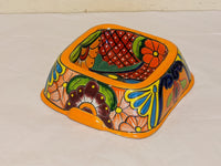 Ceramic Dog Dish, Talavera Pottery, Gorgeous Pet Food Bowl, Mexican Dog Bowl, Hand Painted Dog Lover Home Decor or Gift, Medium Sized Dogs