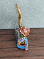 Lion Alebrije, Oaxaca Mexico Folk Art, Handmade Home Decor, Original Wood Sculpture, Carved Animal, Unique Gift, Genuine Original