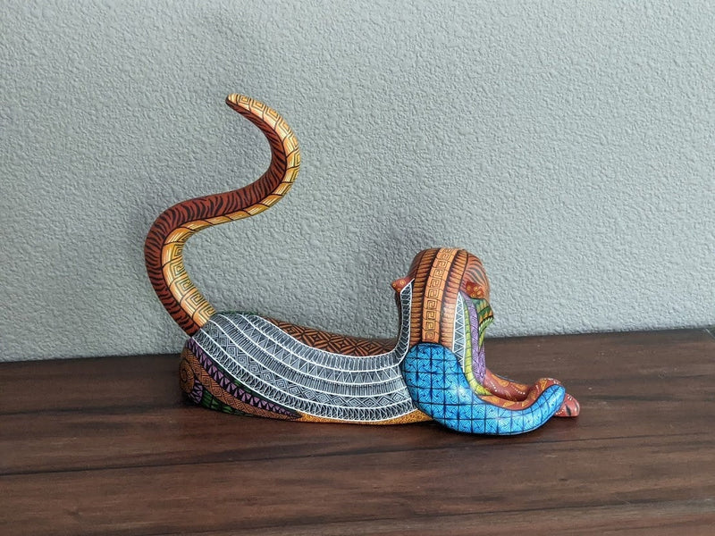 Lion Alebrije, Oaxaca Mexico Folk Art, Handmade Home Decor, Original Wood Sculpture, Carved Animal, Unique Gift, Genuine Original