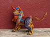 Bull Alebrije, Oaxaca Mexico Folk Art, Handmade Home Decor, Original Wood Sculpture, Carved Animal, Unique Gift, Genuine Original