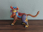 Bull Alebrije, Oaxaca Mexico Folk Art, Handmade Home Decor, Original Wood Sculpture, Carved Animal, Unique Gift, Genuine Original