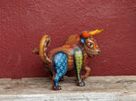 Bull Alebrije, Oaxaca Mexico Folk Art, Handmade Home Decor, Original Wood Sculpture, Carved Animal, Unique Gift, Genuine Original