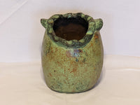 Owl Planter Pot | Mexican Pottery in Clay for Indoor Home Decor or Outdoor Yard Decorations, Small Pot, Two-Tone Owl
