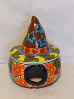 Pumpkin Halloween Talavera Pottery, Decorative Pumpkin, Handmade Mexican Talavera Art, Fall Garden Decor, Talavera Halloween Decor, Large