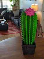 Cactus Decoration, Wooden Cactus Home Decor, Saguaro Cactus Replica for your Yard or Garden, Mexican Folk Art, 28&quot; Tall