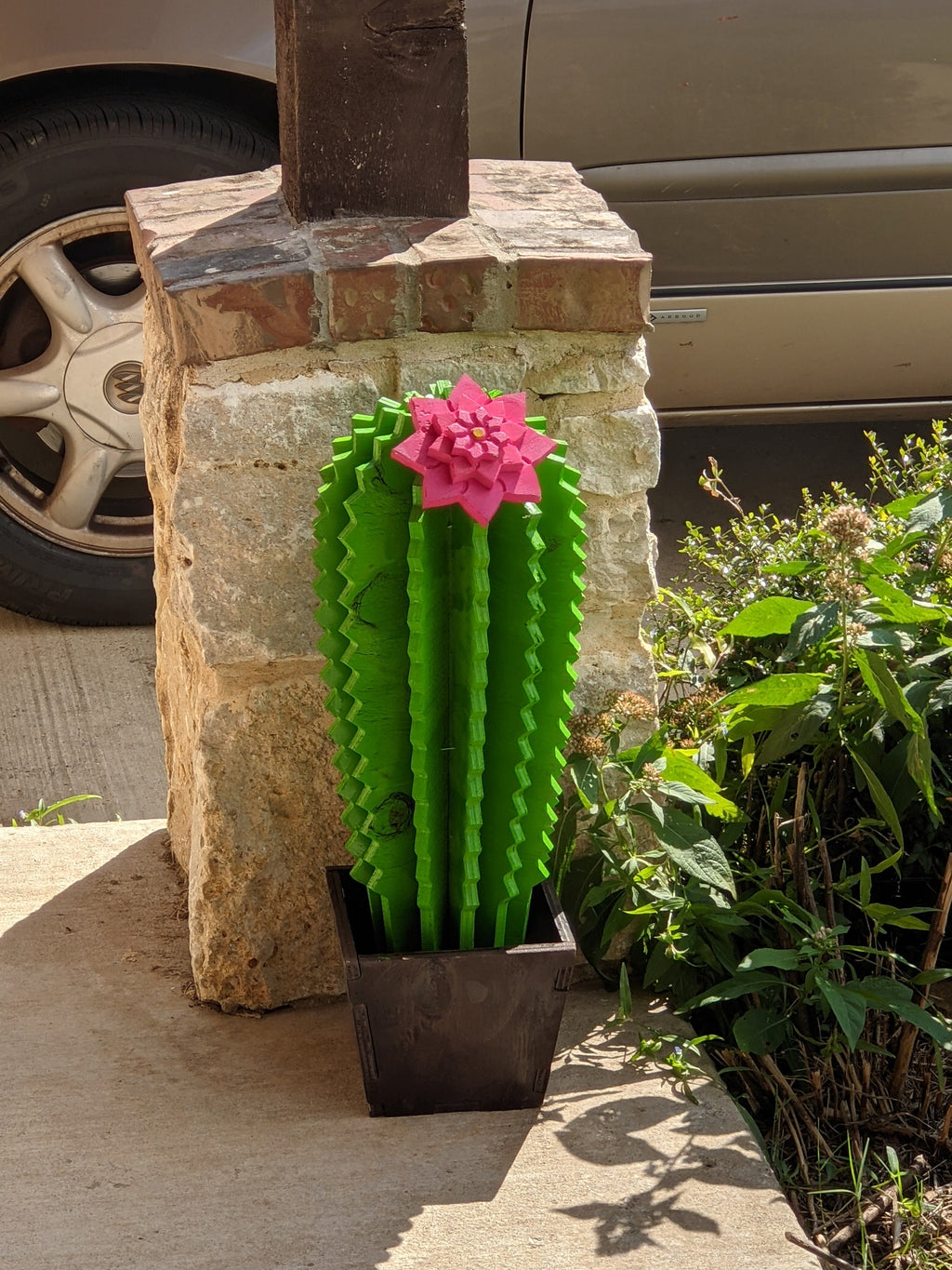 Cactus Decoration, Wooden Cactus Home Decor, Saguaro Cactus Replica for your Yard or Garden, Mexican Folk Art, 28&quot; Tall