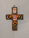 Handmade Christian Cross, Religous Home Decor, Mexican Folk Art, Oaxaca Cross Decor, Cross Decoration Wall Art