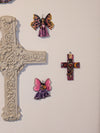 Handmade Christian Cross, Religous Home Decor, Mexican Folk Art, Oaxaca Cross Decor, Cross Decoration Wall Art