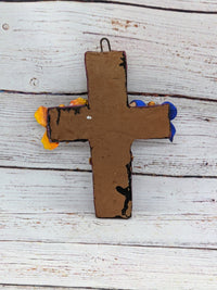 Cross Wall Decor, Mexico Art, Religious Home Decor, Mexico Folk Art - Handmade Wall Cross from Oaxaca, Cross Decor, Christian Wall Art